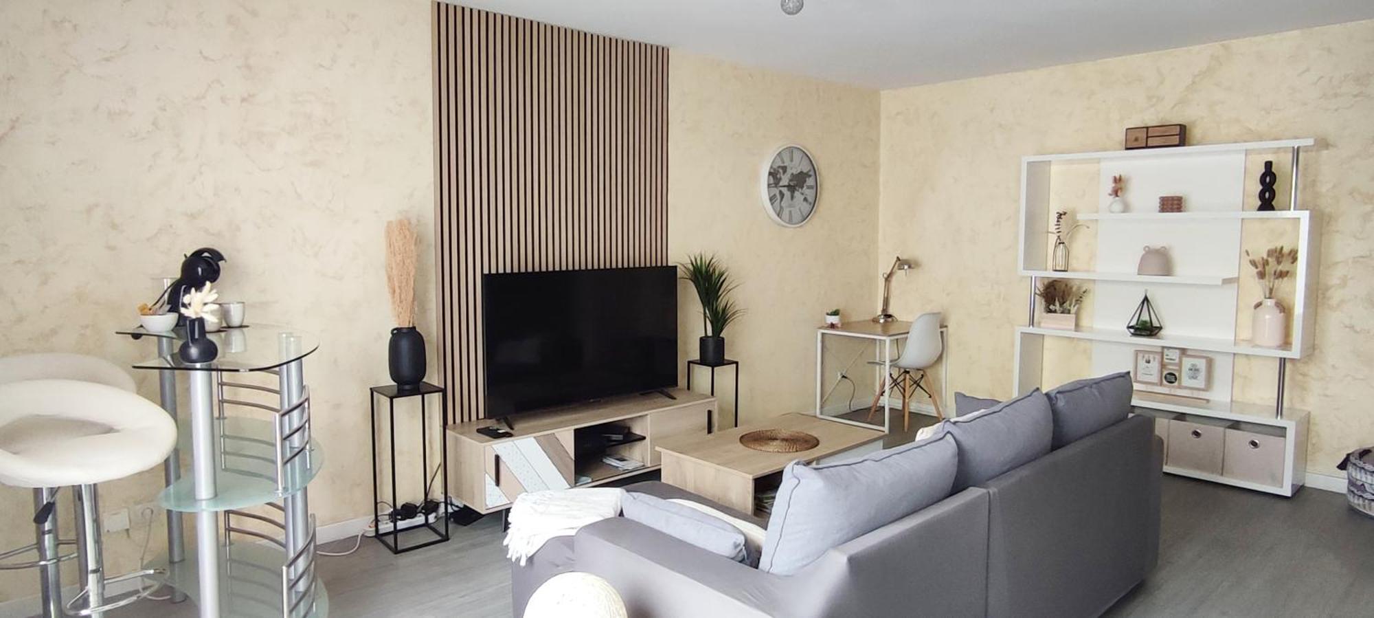 Appartement Les Allées du Château, proche Lyon Eurexpo Stade Saint-Priest  Esterno foto